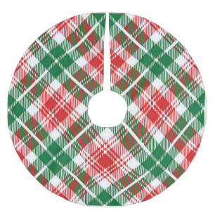 Skotsk juldesign julgransmatta borstad polyester