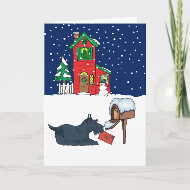 Skotsk julpost helgkort (Framsida)