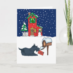 Skotsk julpost helgkort