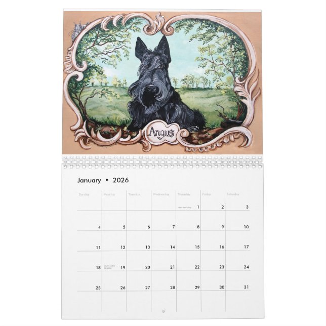 Skotsk kalender för Terrier 2014 (Jan 2026)