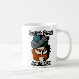 Skotsk klan Anderson Tartan skotsk Kaffemugg