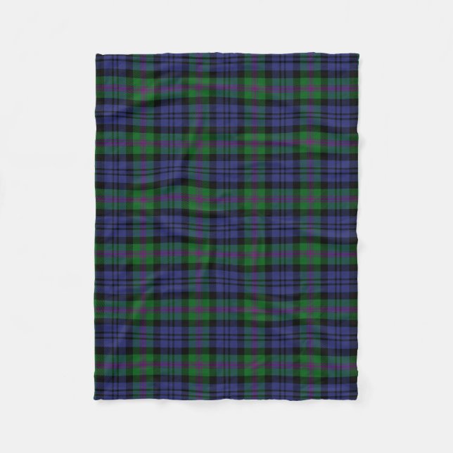 Skotsk Klan Baird Tartan Play Fleecefilt (Framsidan)