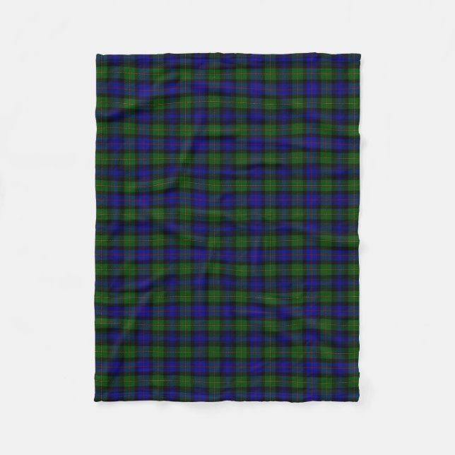 Skotsk Klan Bonner Tartan Plaid Fleecefilt (Framsidan)