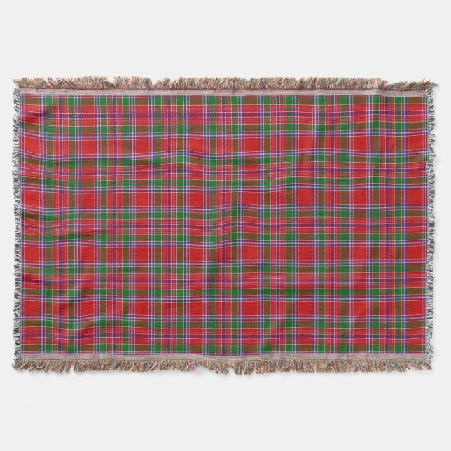 Skotsk Klan Burrell Tartan Play Filt (Framsidan)