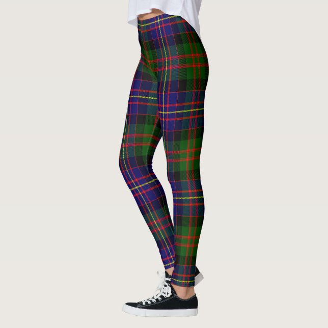 Skotsk Klan Cameron of Erracht Modern Tartan Wom Leggings (Vänster)