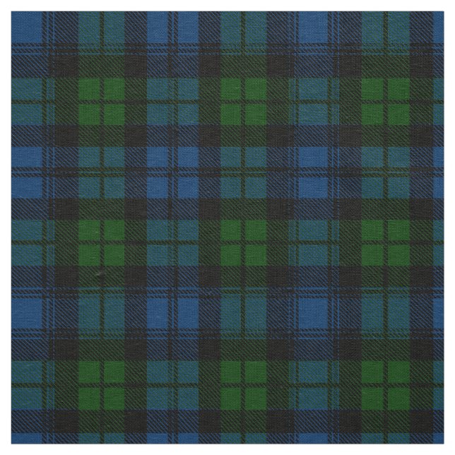 Skotsk Klan Campbell Militär Tartan Plaid Tyg (Prov)