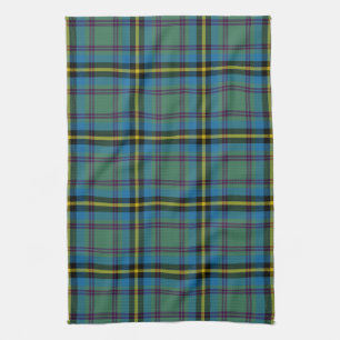 Skotsk Klan Carrick som jagar Tartan Play Kökshandduk