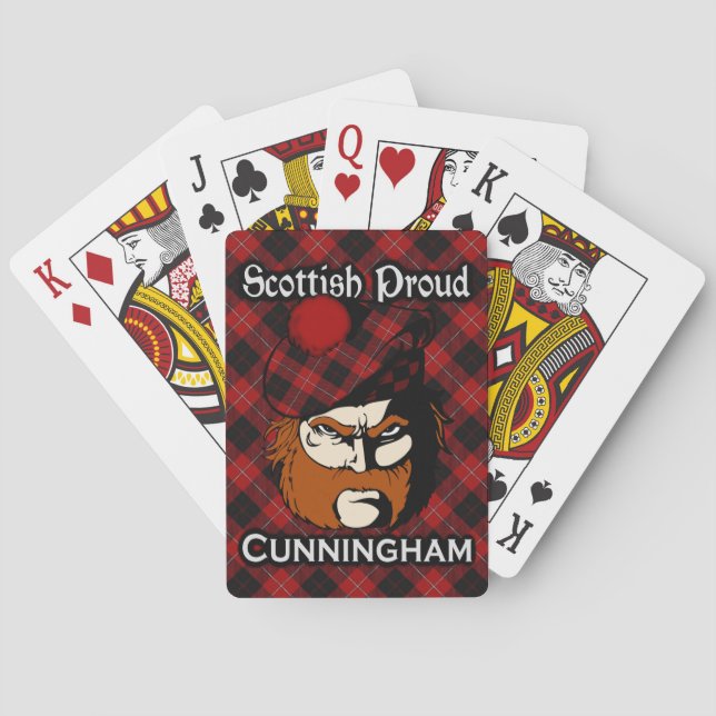 Skotsk klan Cunningham Tartan Deck Casinokort (Baksidan)