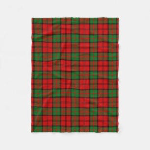 Skotsk Klan Dunbar Tartan Plaid Fleecefilt