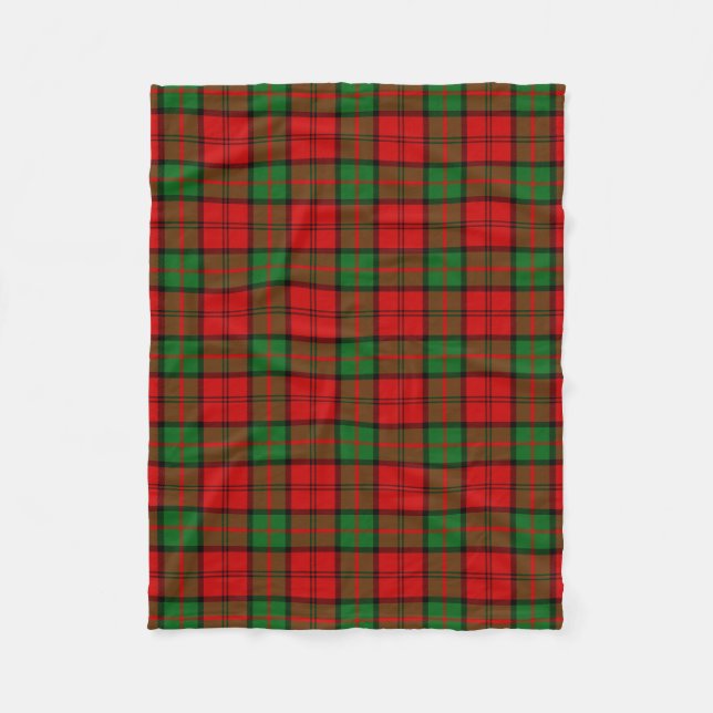 Skotsk Klan Dunbar Tartan Plaid Fleecefilt (Framsidan)