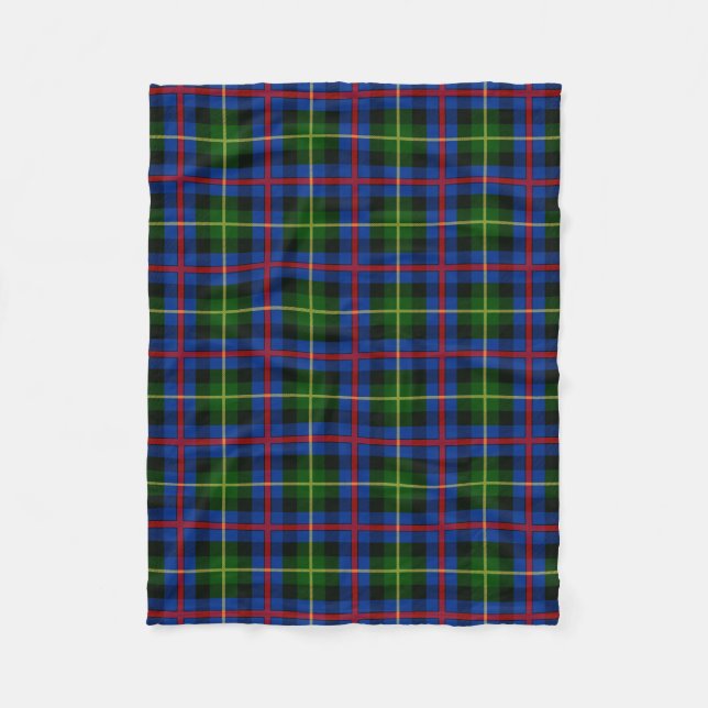 Skotsk Klan Farquharson Tartan Play Fleecefilt (Framsidan)