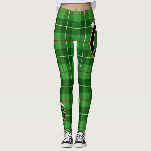 Skotsk Klan Galloway District Vapensköld Tartan Wo Leggings (Framsida)