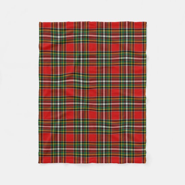 Skotsk Klan Gillespie Tartan Plaid Fleecefilt (Framsidan)