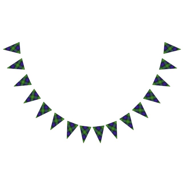 Skotsk Klan Gunn Tartan Vimplar (Alla)