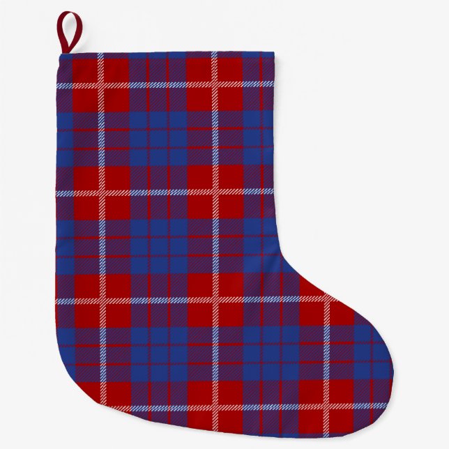 Skotsk Klan Hamilton Tartan Play Stor Julstrumpa (Framsidan)
