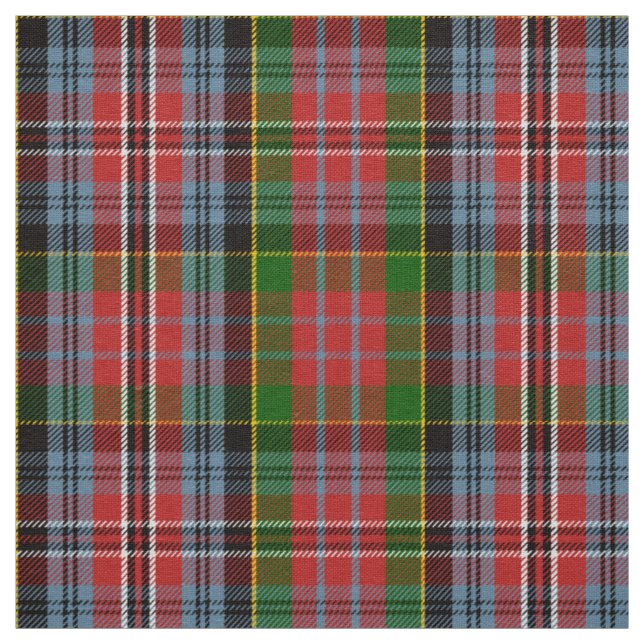 Skotsk Klan Kidd Tartan Plaid Tyg (Prov)