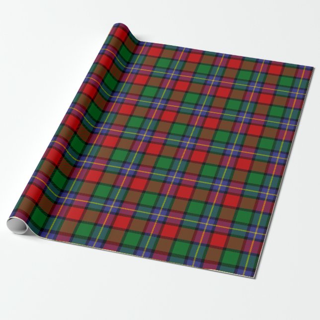 Skotsk Klan Kilgore Tartan Plaid Presentpapper (Utrullad)