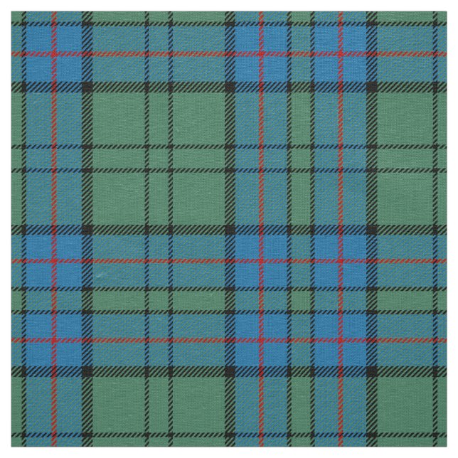 Skotsk Klan Lockhart Tartan Plaid Tyg (Prov)