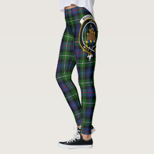 Skotsk klan MacKenzie Crest Tartan Kvinnor Legging