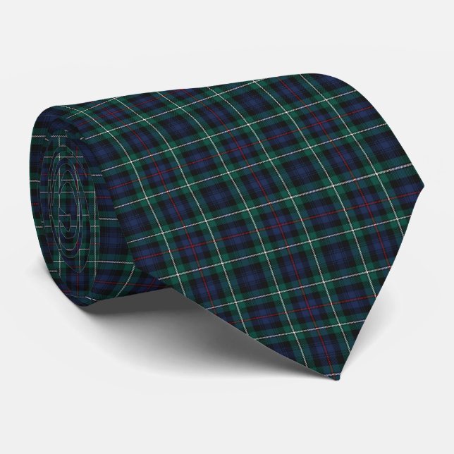 Skotsk klan MacKenzie Tartan Plaid halsduk Slips (Rullad)