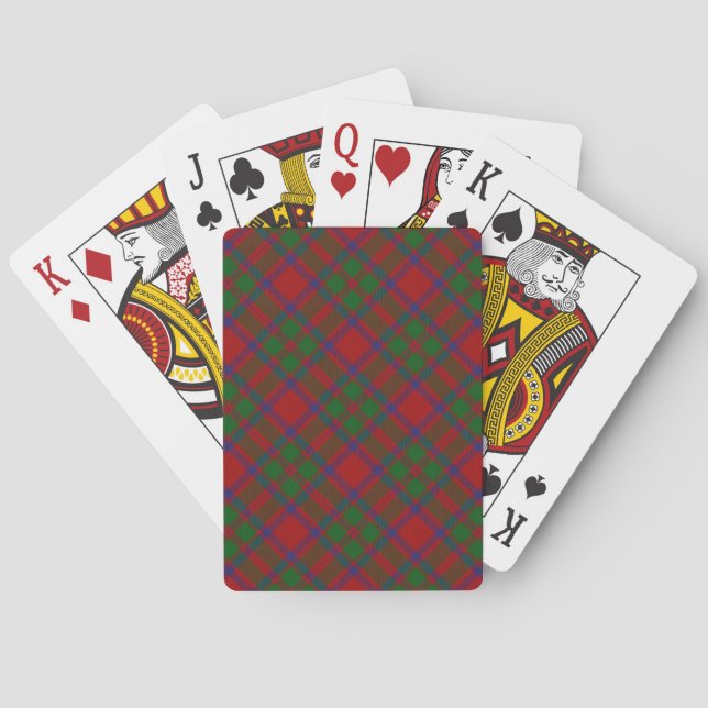 Skotsk klan MacKintosh McIntosh Tartan Deck Spel Kort (Baksidan)