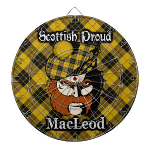 Skotsk klan MacLeod Tartan Pildamastavla Darttavla