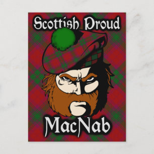 Skotsk klan MacNab-tartan vykort