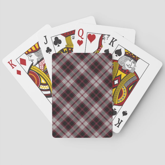 Skotsk klan MacPherson Tartan kortlek (Baksidan)