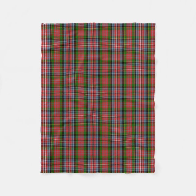 Skotsk Klan MacPherson Tartan Play Fleecefilt (Framsidan)
