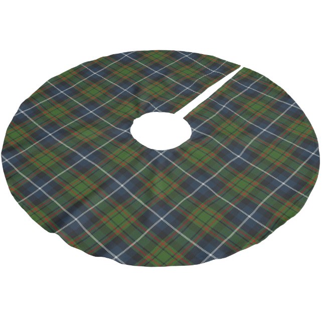 Skotsk klan MacRae jakt-tartan Julgransmatta Borstad Polyester (Vinklad)