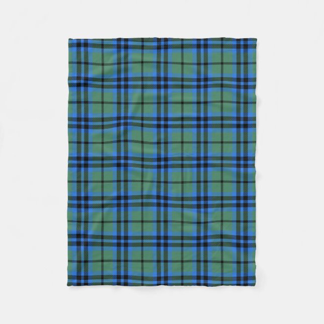 Skotsk klan Marshall Tartan Plaid Fleecefilt (Framsidan)