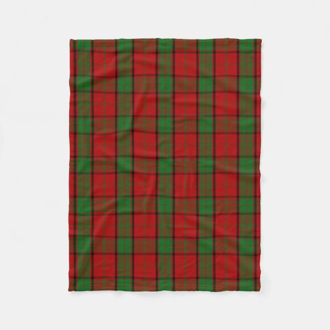Skotsk klan Maxwell Tartan Plaid Fleecefilt (Framsidan)