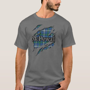 skotsk Klan McDowall MacDowall Tartan Spirit Tee Shirt