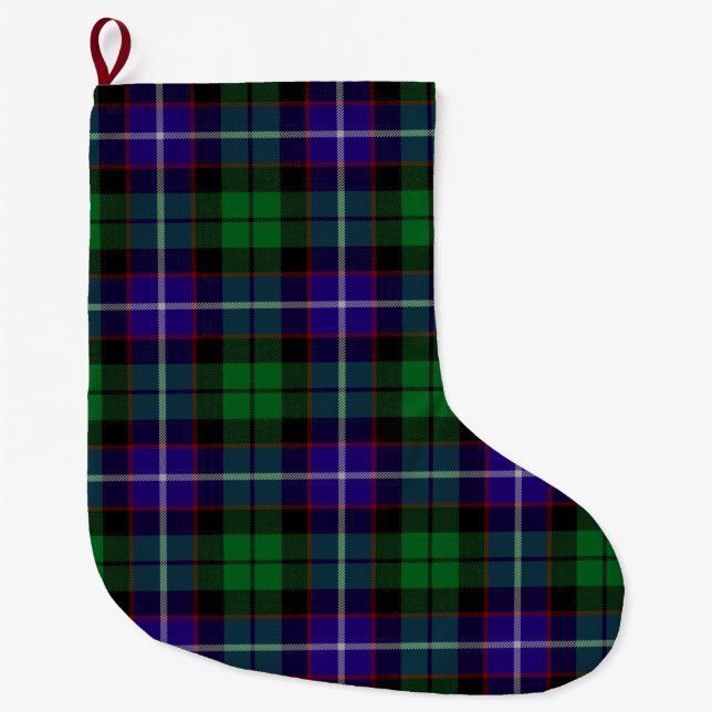 Skotsk Klan Mitchell Tartan Play Stor Julstrumpa (Framsidan)