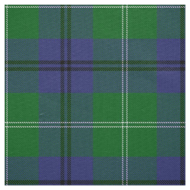Skotsk Klan Oliphant Tartan Plaid Tyg (Prov)