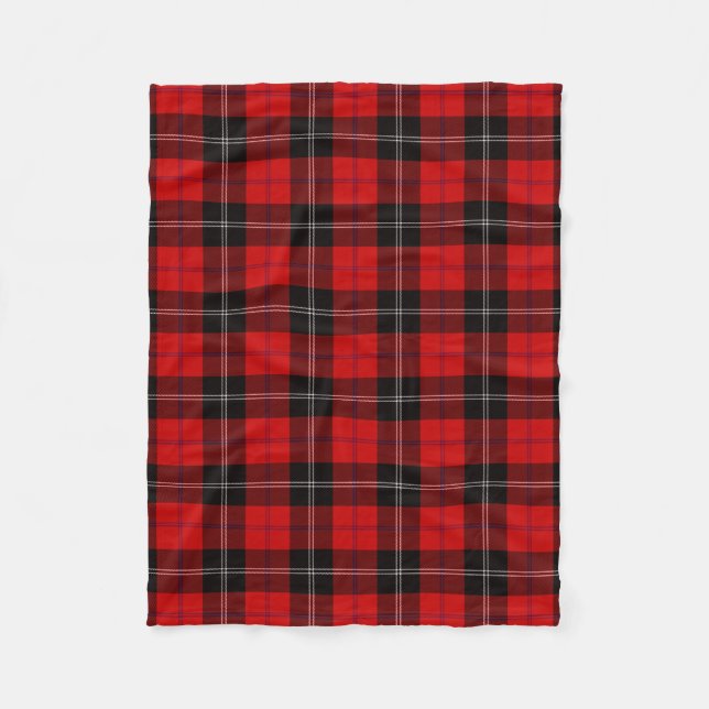Skotsk Klan Ramsay Tartan Plaid Fleecefilt (Framsidan)