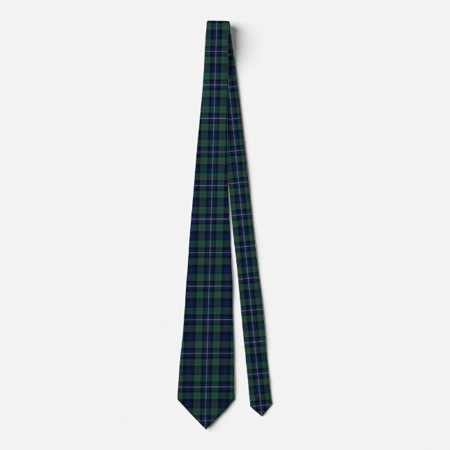 skotsk Klan Robertson Tartan Play Neck Tie Slips (Framsida)
