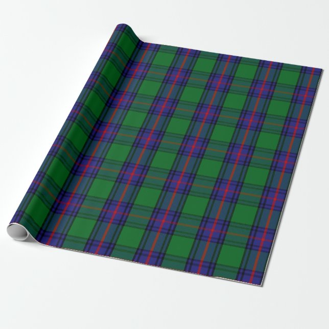Skotsk Klan Shaw Tartan Play Presentpapper (Utrullad)