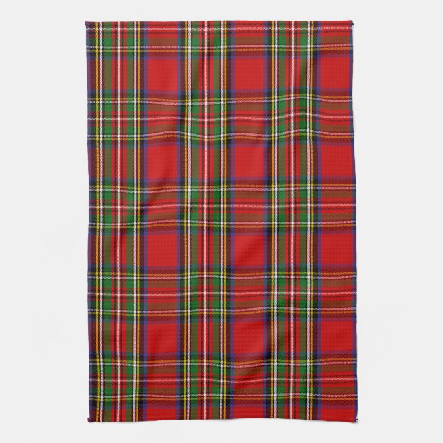 Skotsk Klan Stewart Tartan Plaid Kökshandduk (Vertikal)