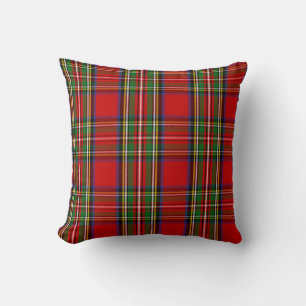 Skotsk Klan Stewart Tartan Plaid Kudde