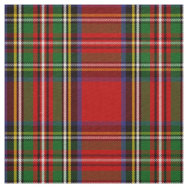 Skotsk Klan Stewart Tartan Plaid Tyg (Prov)
