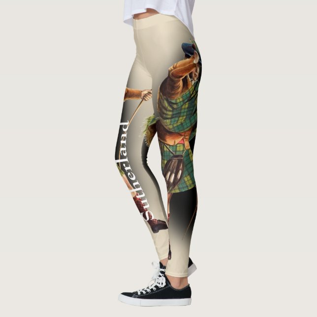 Skotsk klan Sutherland av R.R. McIan Leggings (Vänster)