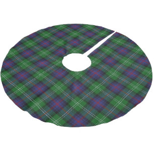 Skotsk Klan Sutherland Tartan Julgransmatta Borstad Polyester
