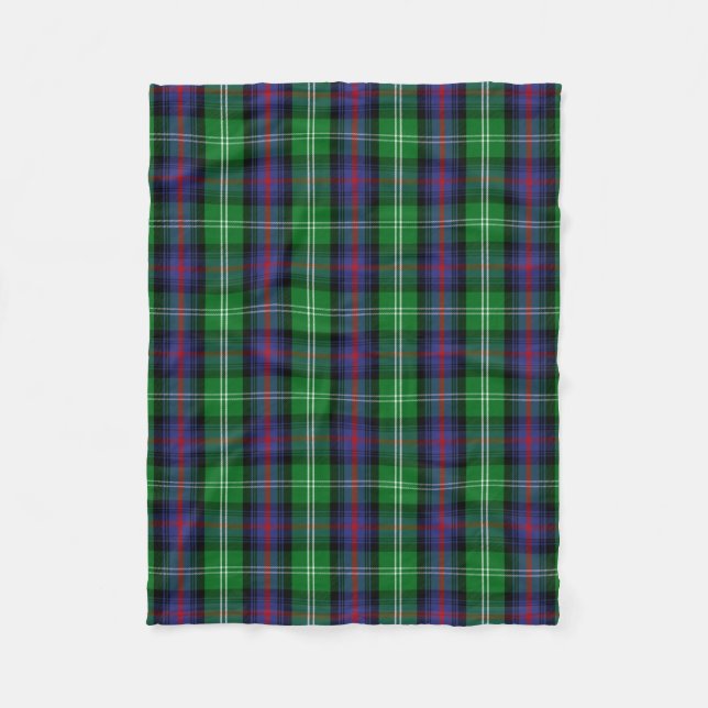Skotsk Klan Sutherland Tartan Plaid Fleecefilt (Framsidan)