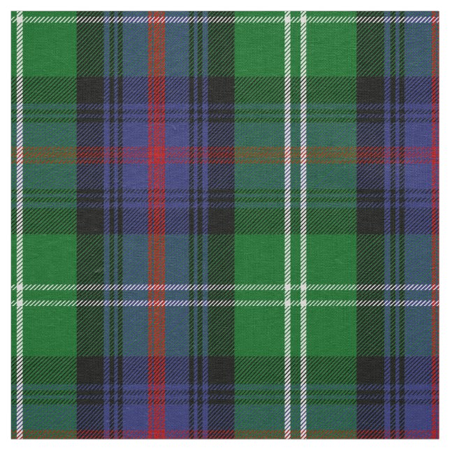 Skotsk Klan Sutherland Tartan Plaid Tyg (Prov)