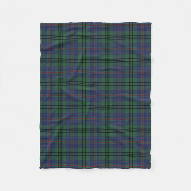 Skotsk Klan Walker Tartan Plaid Fleecefilt (Framsidan)