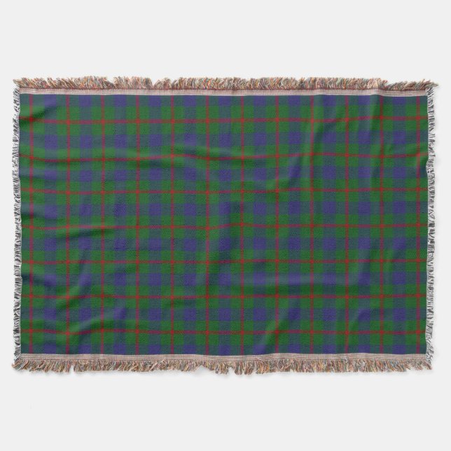 Skotsk klanAgnew Tartan Filt (Framsidan)