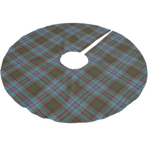Skotsk klananderssonTartan Julgransmatta Borstad Polyester