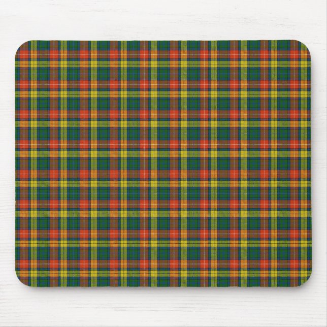Skotsk klanBuchanan tartan Musmatta (Framsidan)