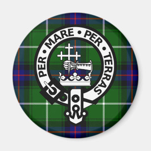 Skotsk klanDonald Tartan och vapensköld Magnet